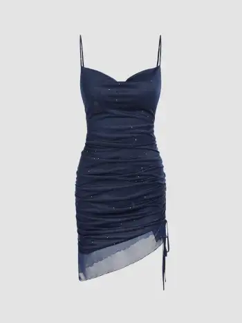 Sweetheart Neckline Glitter Bodycon Dress