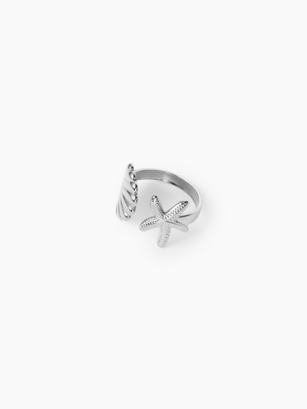 STARFISH & SEA SHELL RING