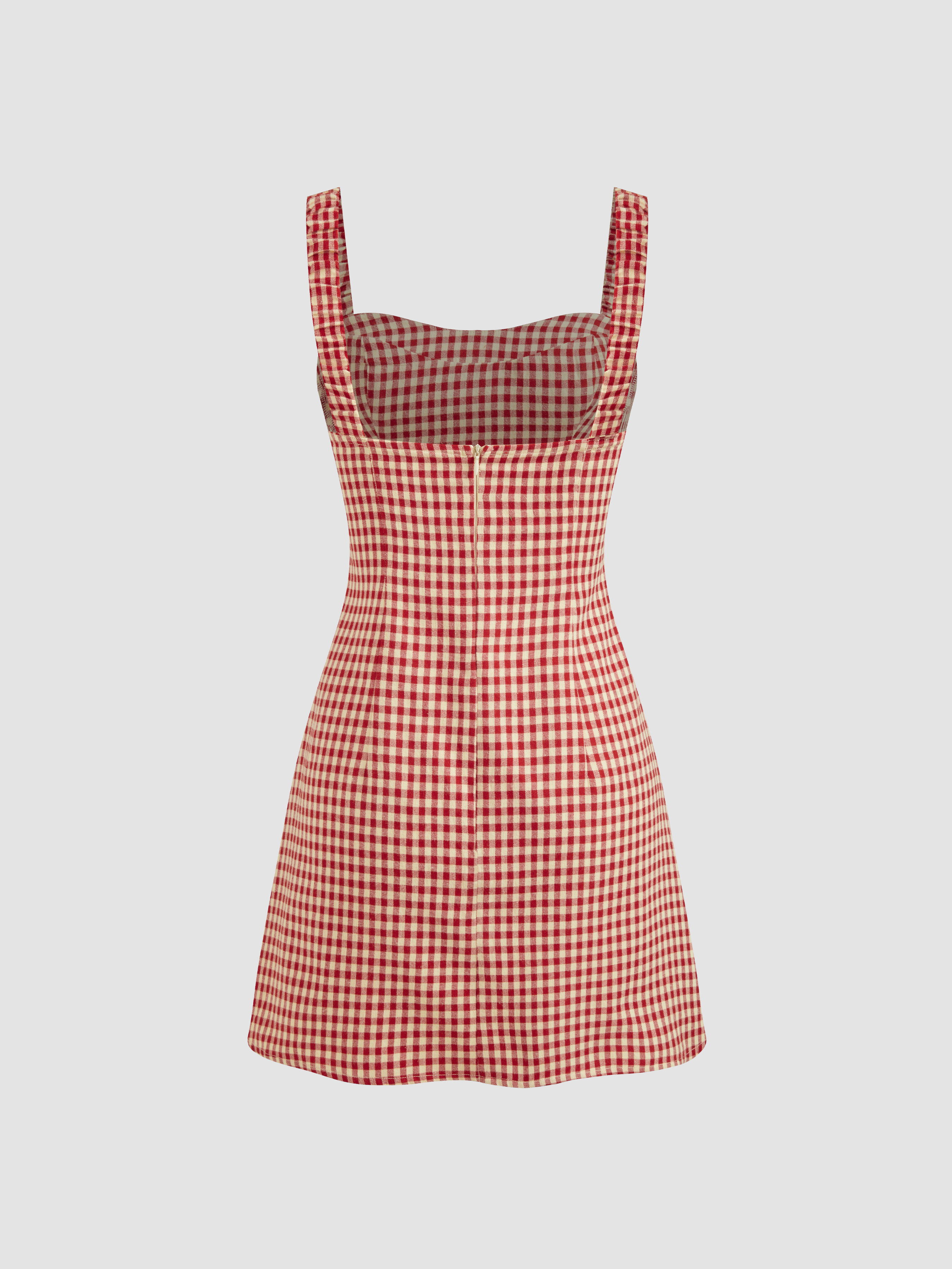 Red gingham sundress online