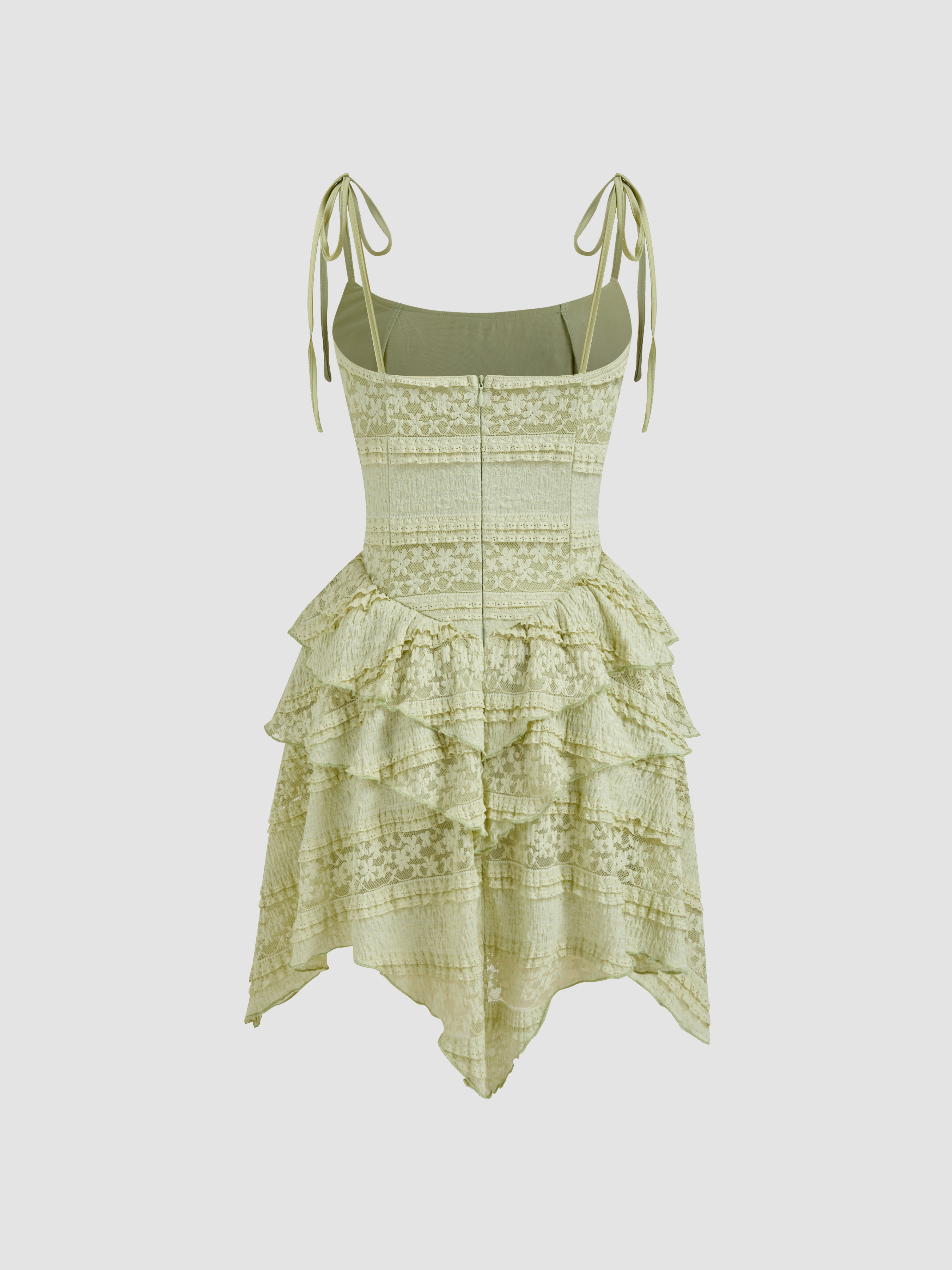 [NF]25SS★LACE SHIRRING LAYERED DRESS Lace Shift Dress | FRAME | elysewalker