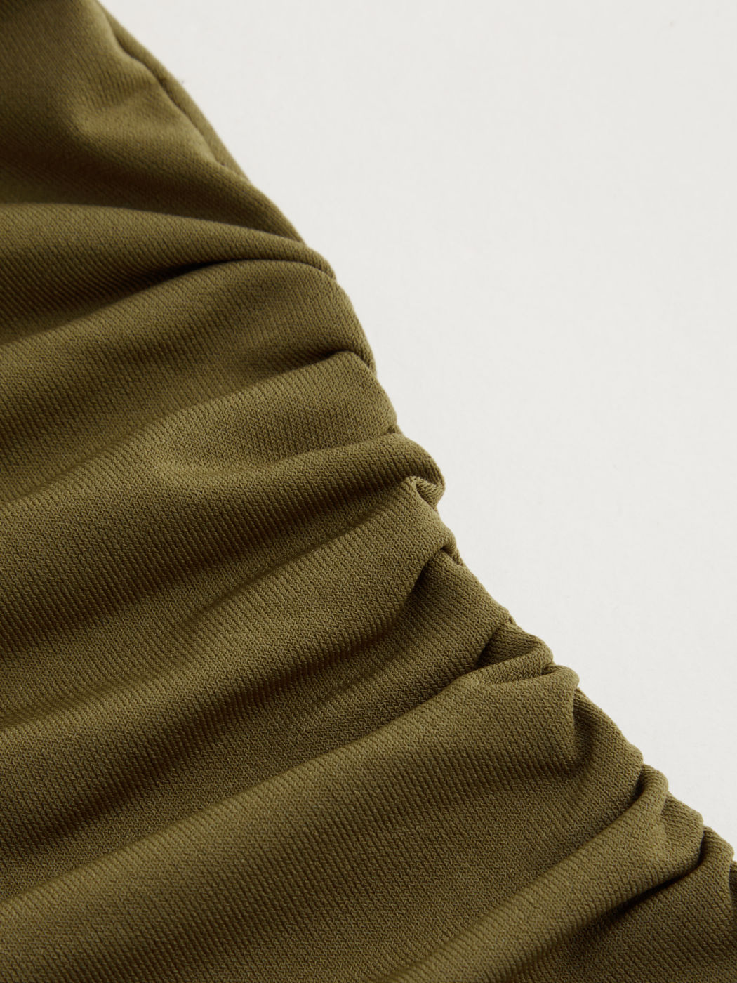 V-neck Solid Ruched Split Button Tank Top