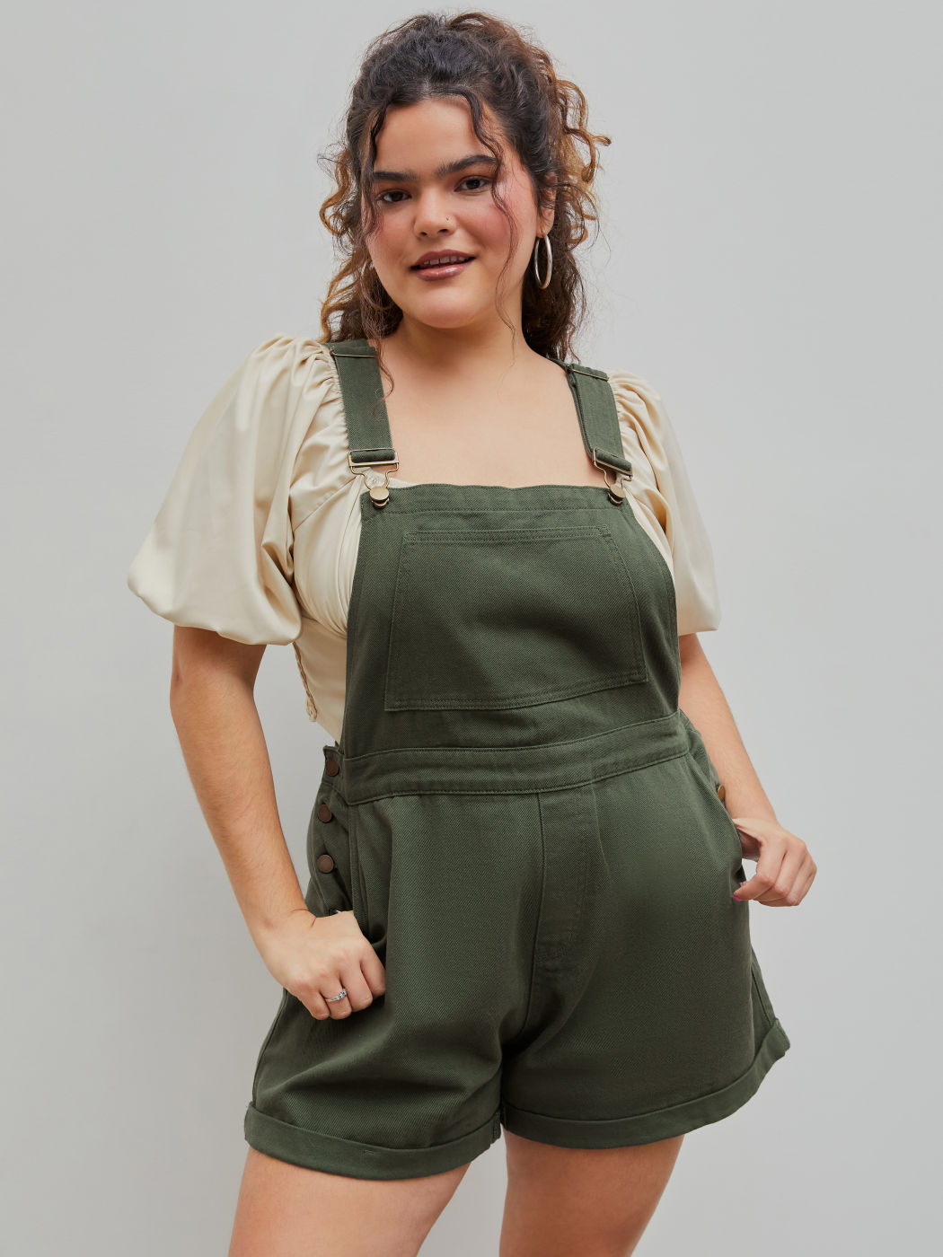 Sunny Afternoon Comfy Pocket Romper Curve & Plus