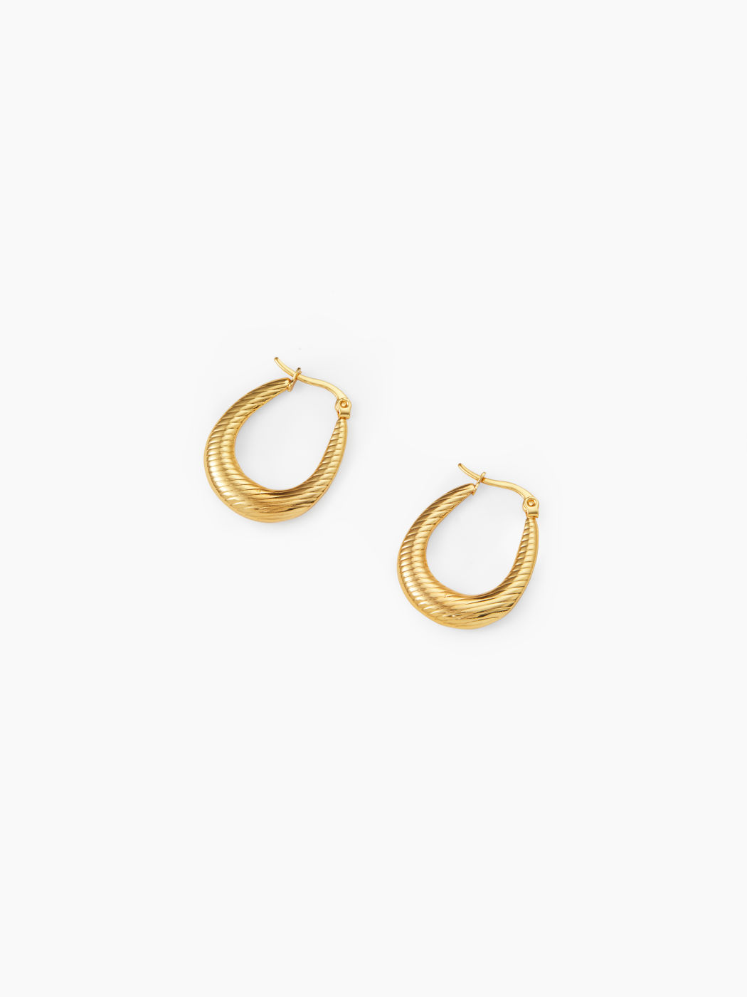 OVAL HOOP EARRINGS