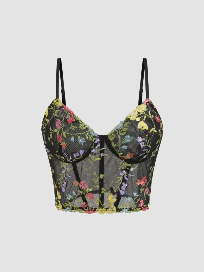 Lace Sweetheart Sleeveless Bodysuit Curve & Plus