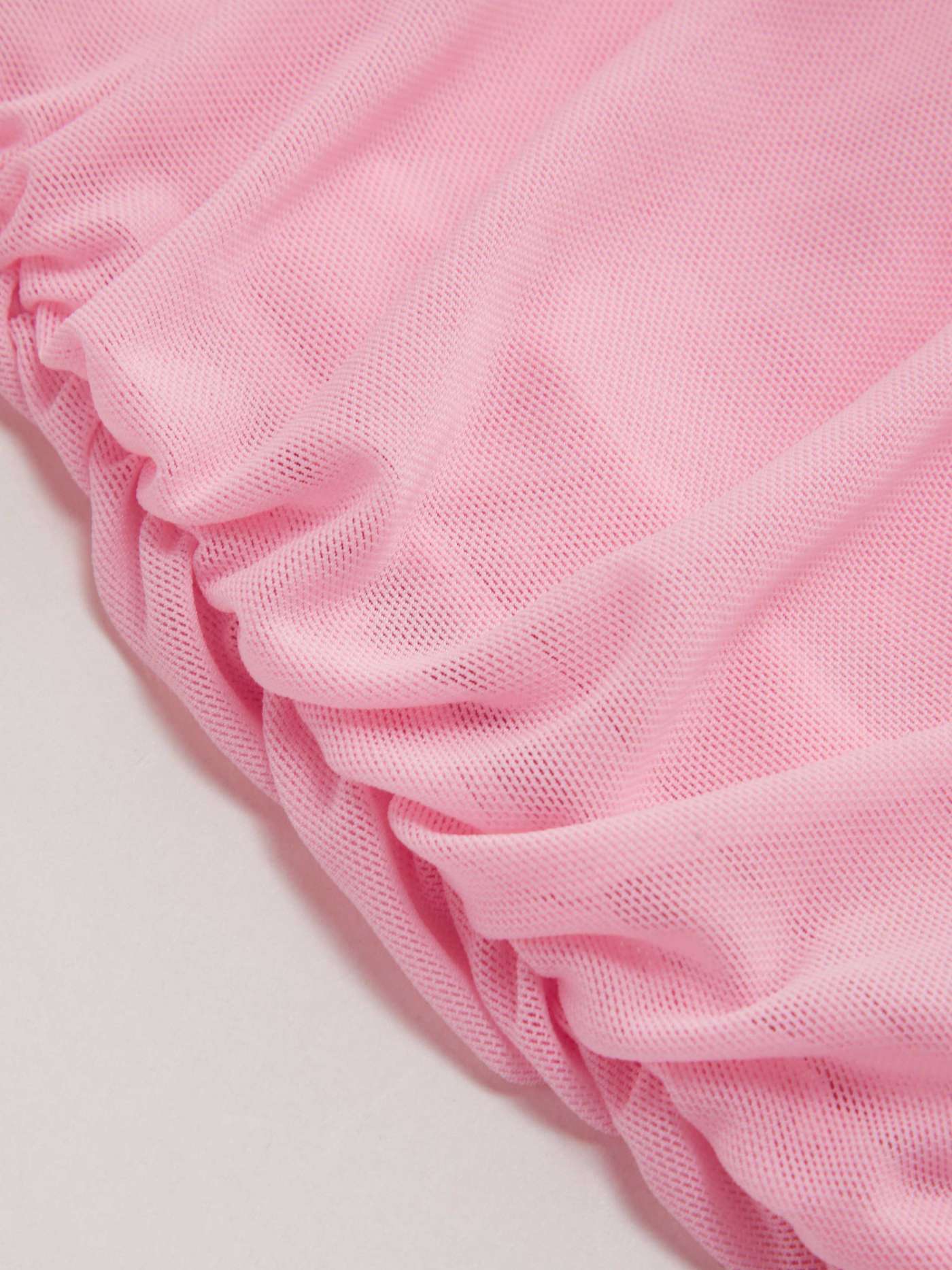 Boat Neck Solid Ruched Ruffle Hem Backless Mini Dress