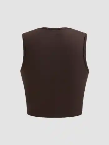 Jersey Graphic Cami Crop Top