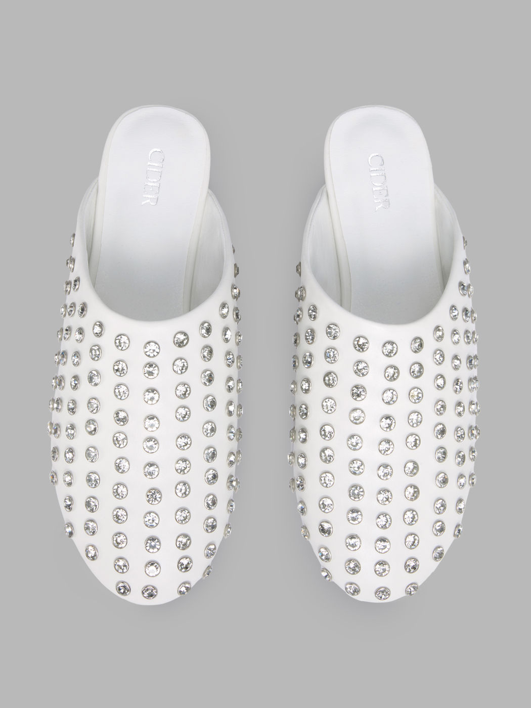 Rhinestone Mule Flats