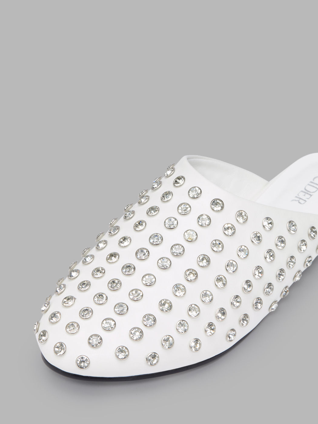 Rhinestone Mule Flats