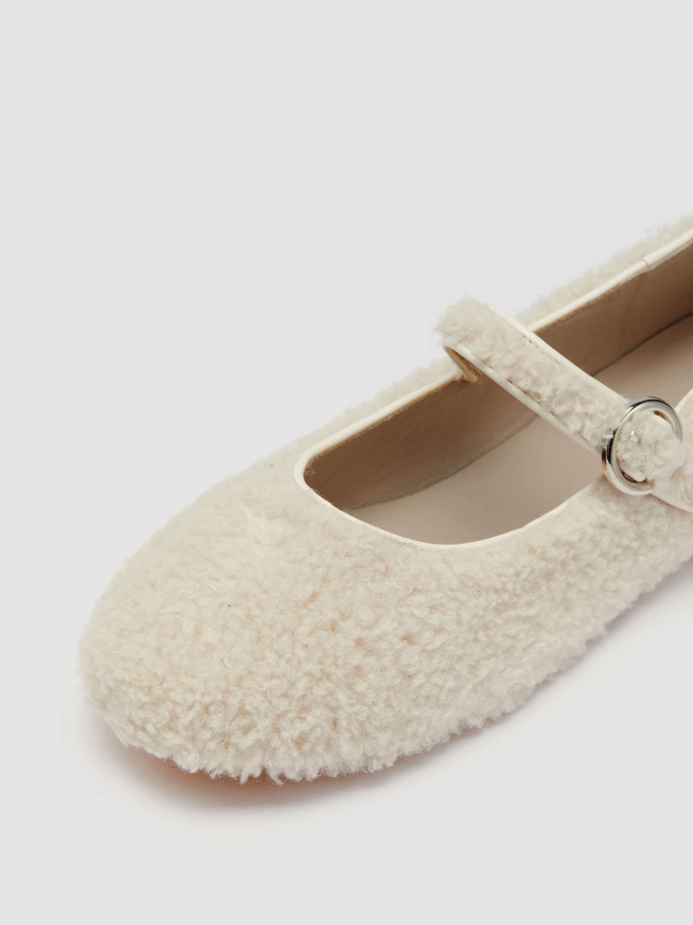 FURRY MARY JANE FLATS