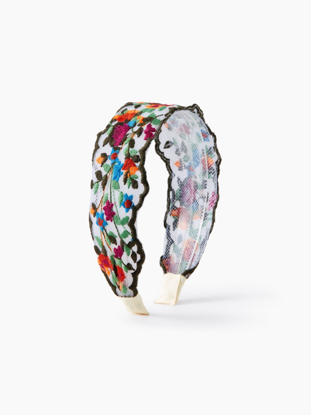 FLORAL EMBROIDERED HEADBAND