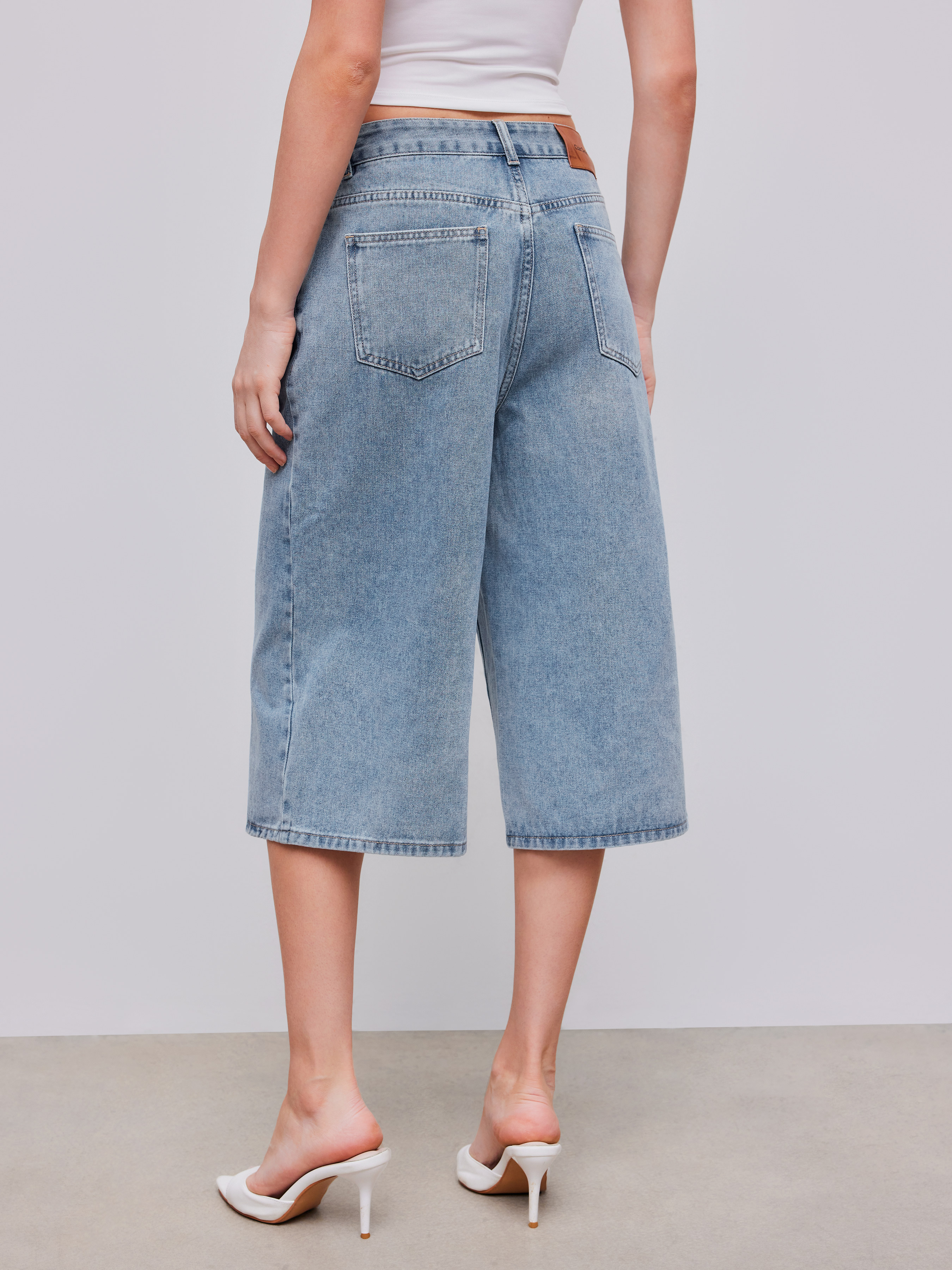 【KOOLOSET】[Plan] Daily Mood Bermuda Denim 기획] Daily Mood Bermuda Denim (midblue) - kooloset