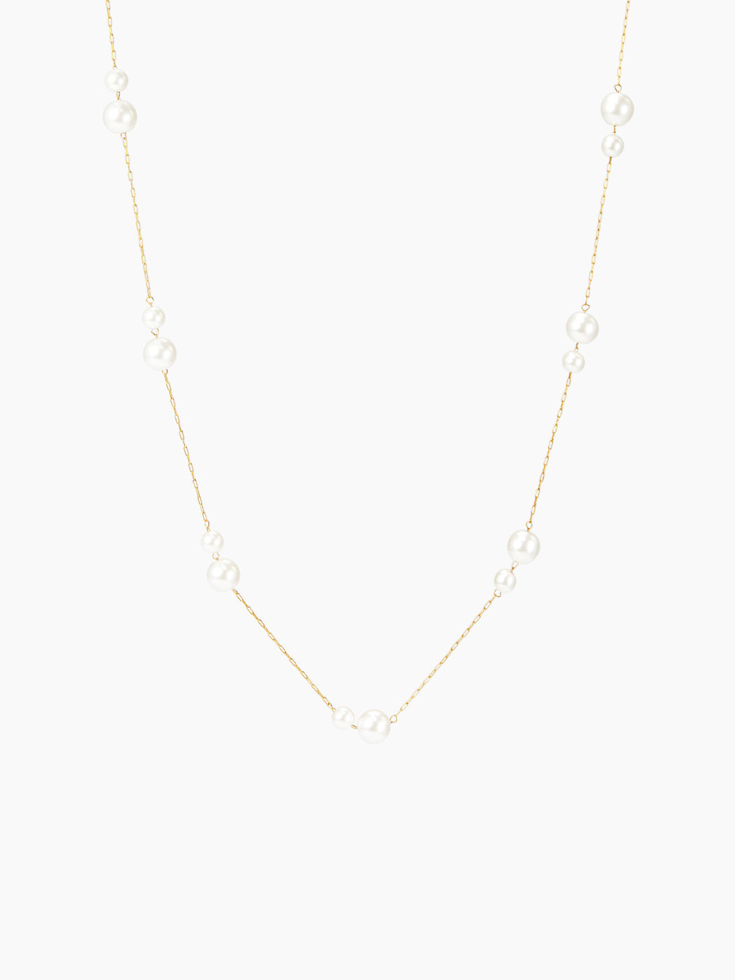 FAUX PEARL CHAIN NECKLACE