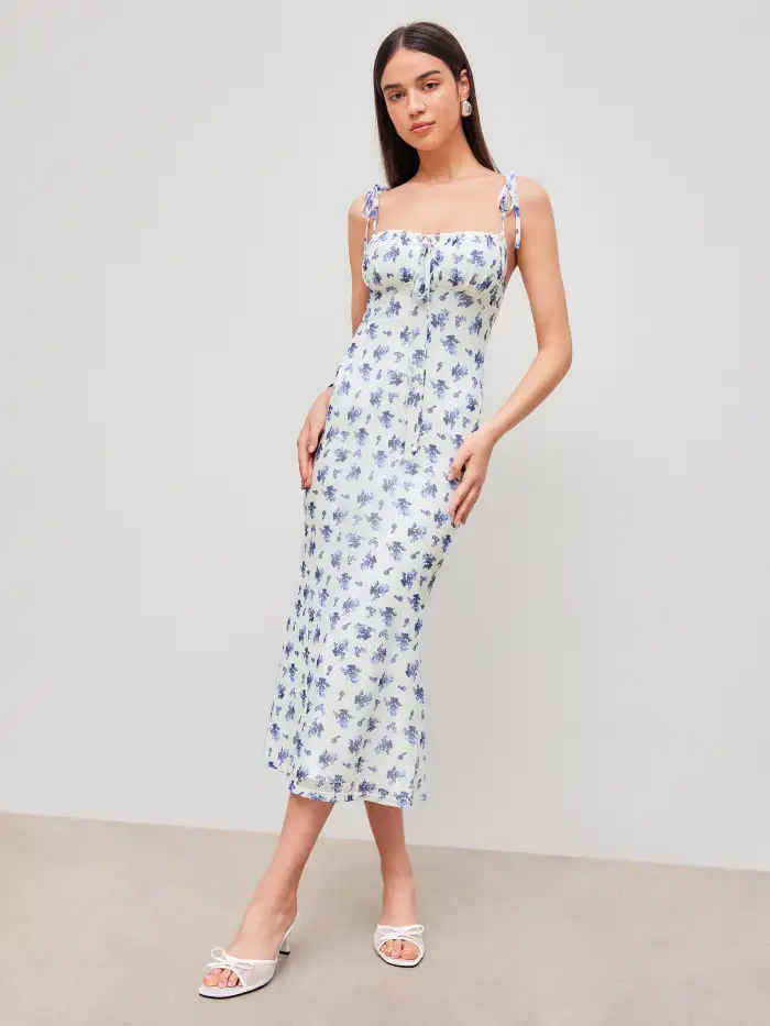 chinese dress ladies Wildflower Maxi Dress - Sequin Floral Maxi main image 0