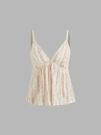 Jersey Scoop Neckline Solid Bowknot Ruched Crop Tank Top
