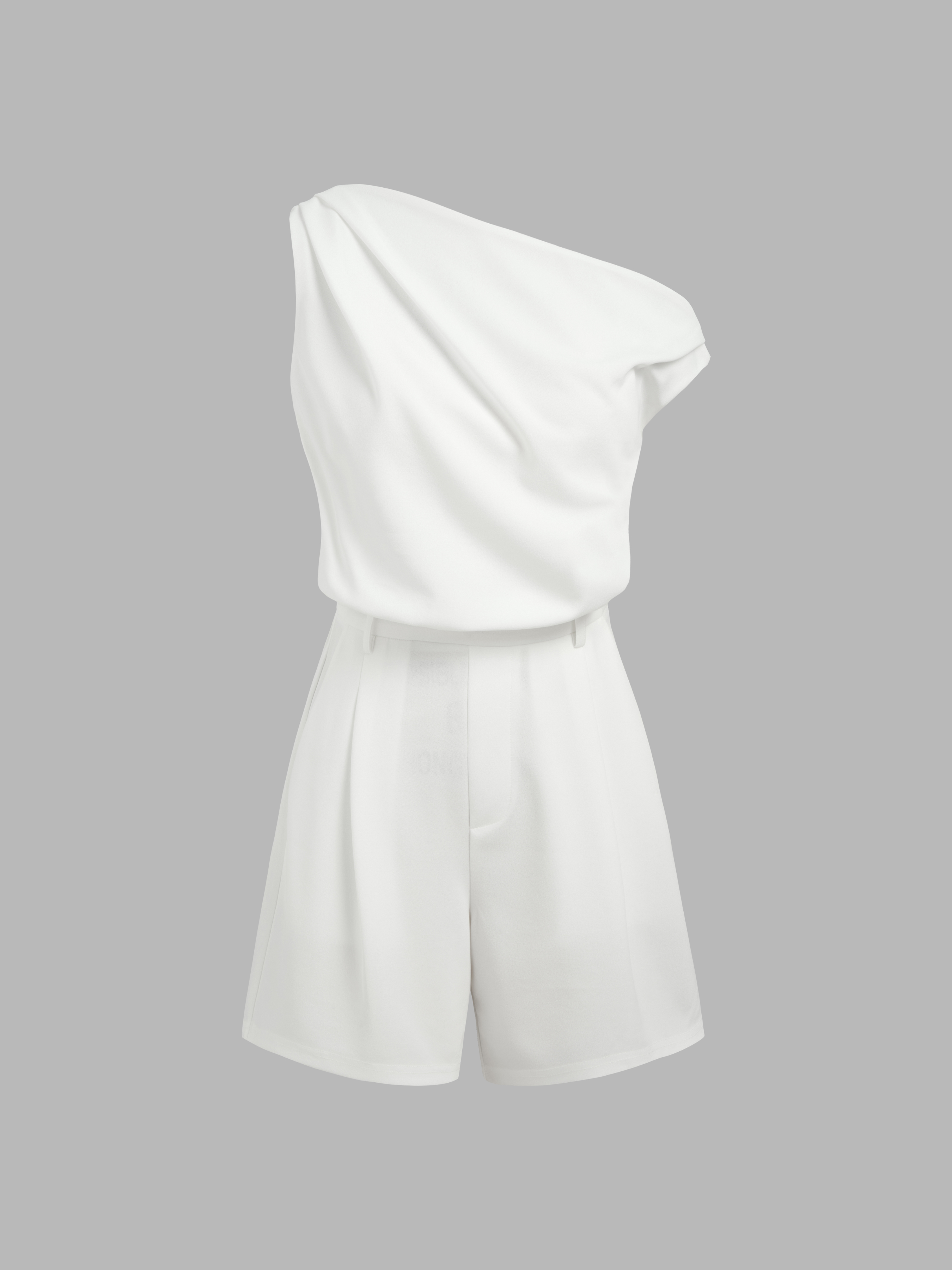 【月】 Henleyneck Knit Rompers美品 Black Tailored Woven Boatneck Cap Sleeve Romper | Jumpsuits