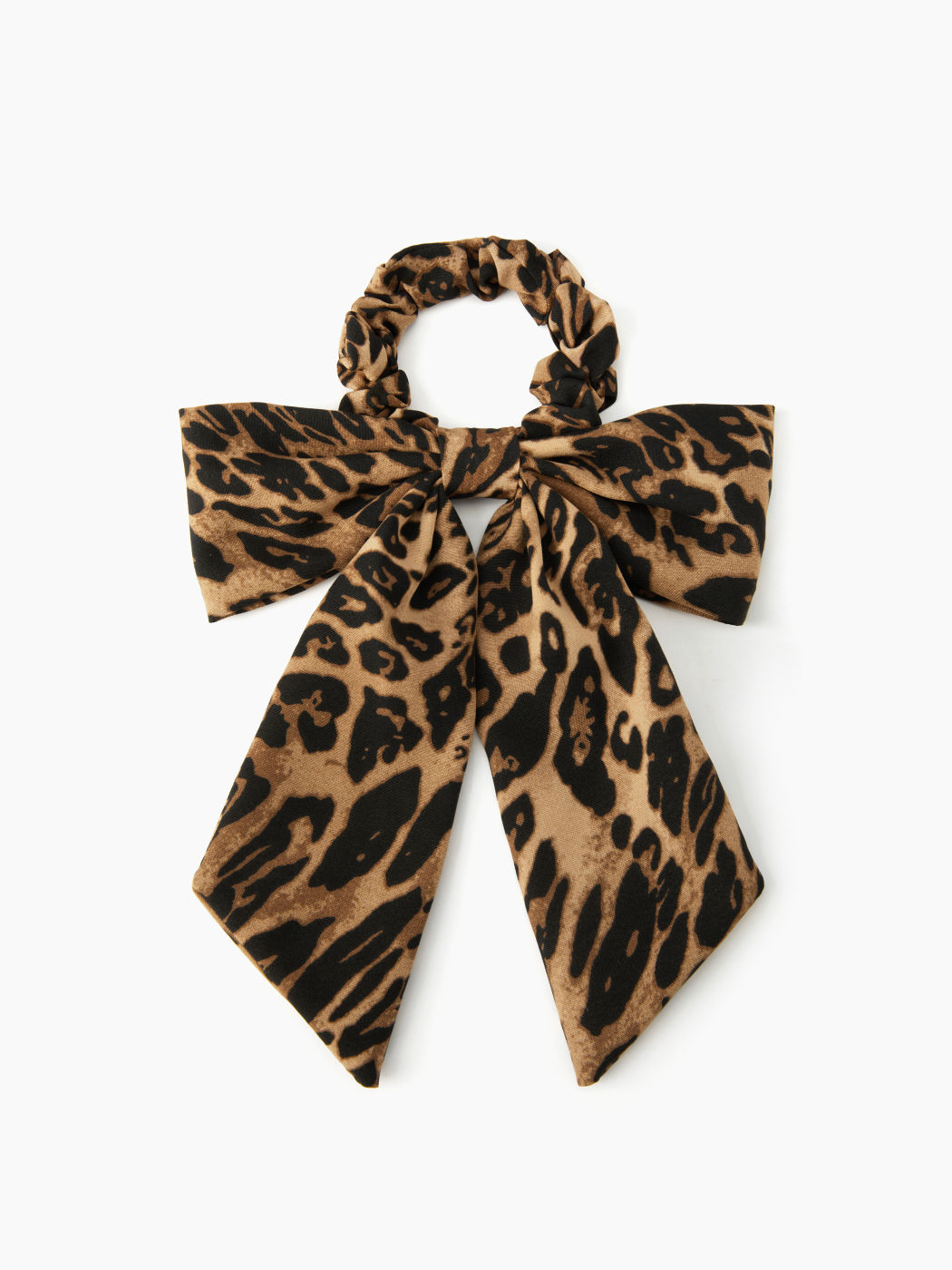 BOWKNOT LEOPARD PRINT SCRUNCHIE