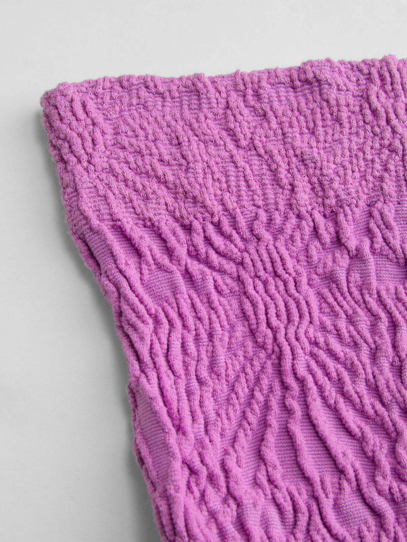 Solid Ruched Tube Crop Top