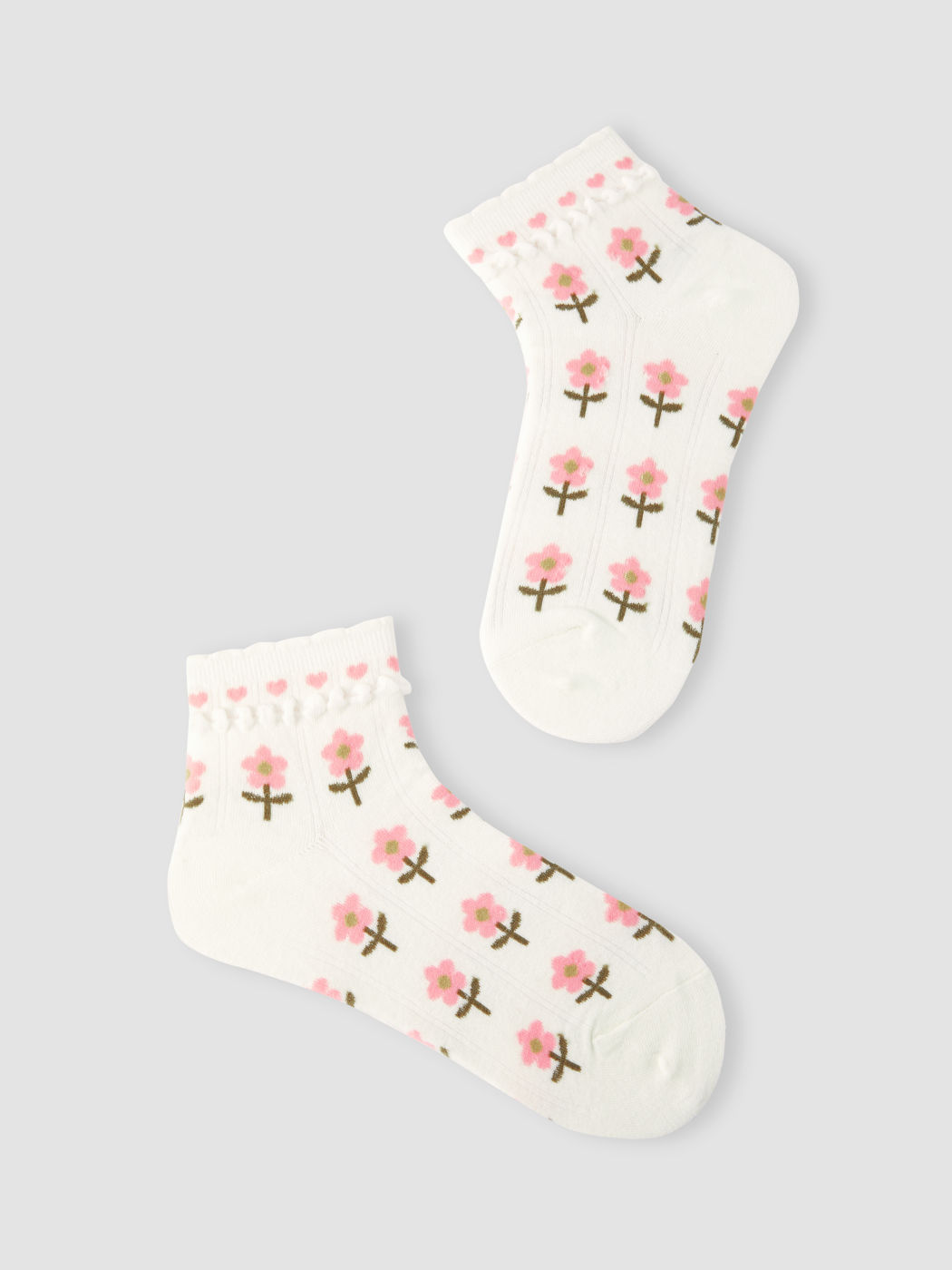 Calcetines de tobillo florales