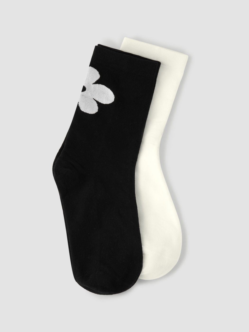 2 PAIRS FLORAL ANKLE SOCKS