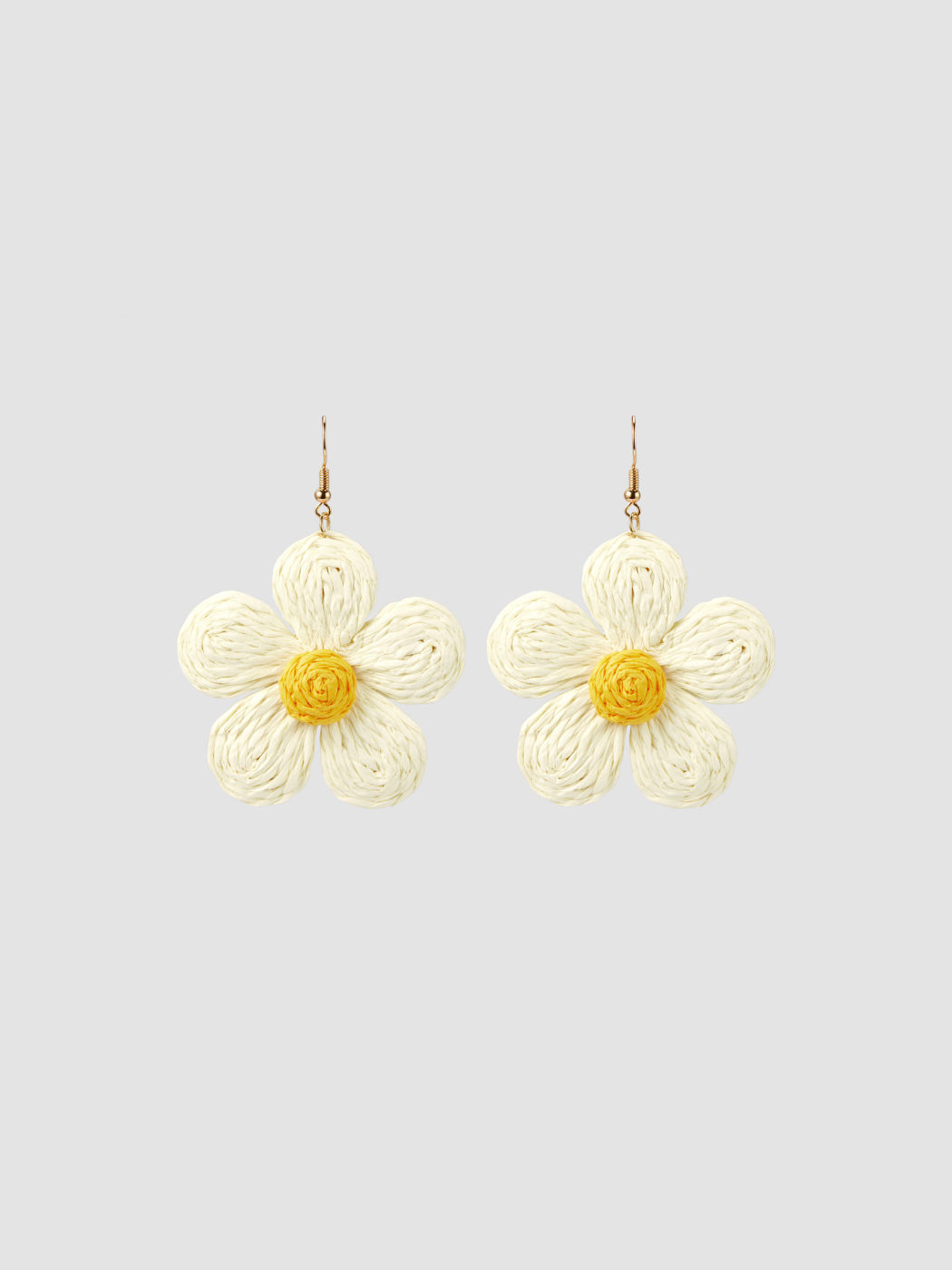 WOVEN FLORAL EARRINGS