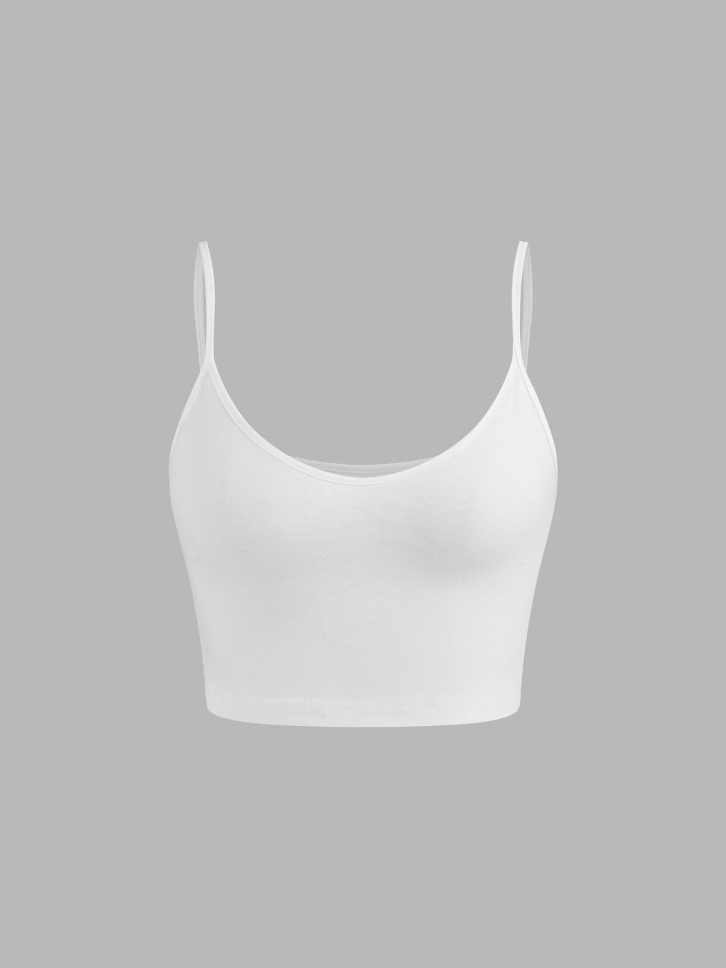 Round Neckline Solid Crop Cami Top With Mid Rise Abstract Knotted Mini Skort