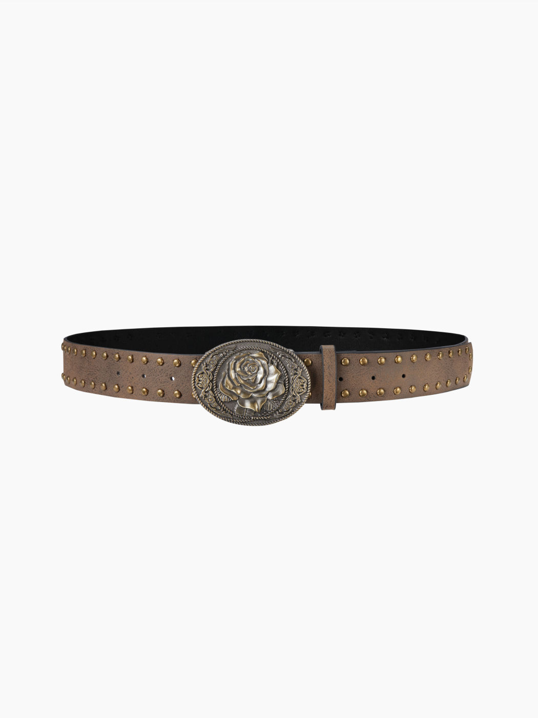 ROSE STUDDED BUCKLE BELT