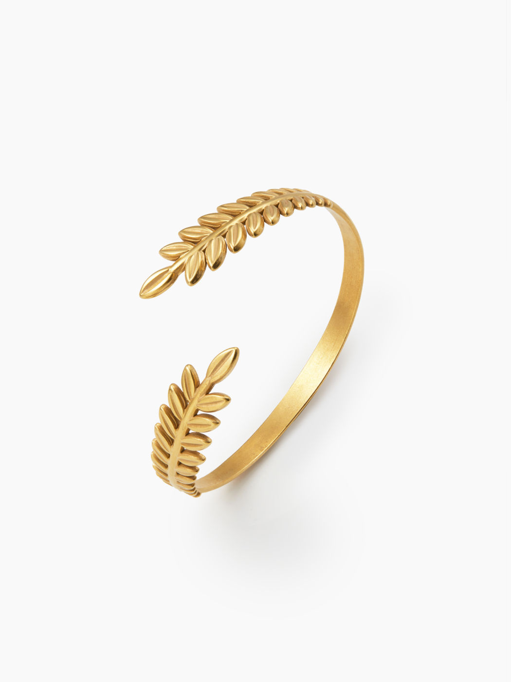 OLIVE BRANCH LEAF CUFF BRACELET