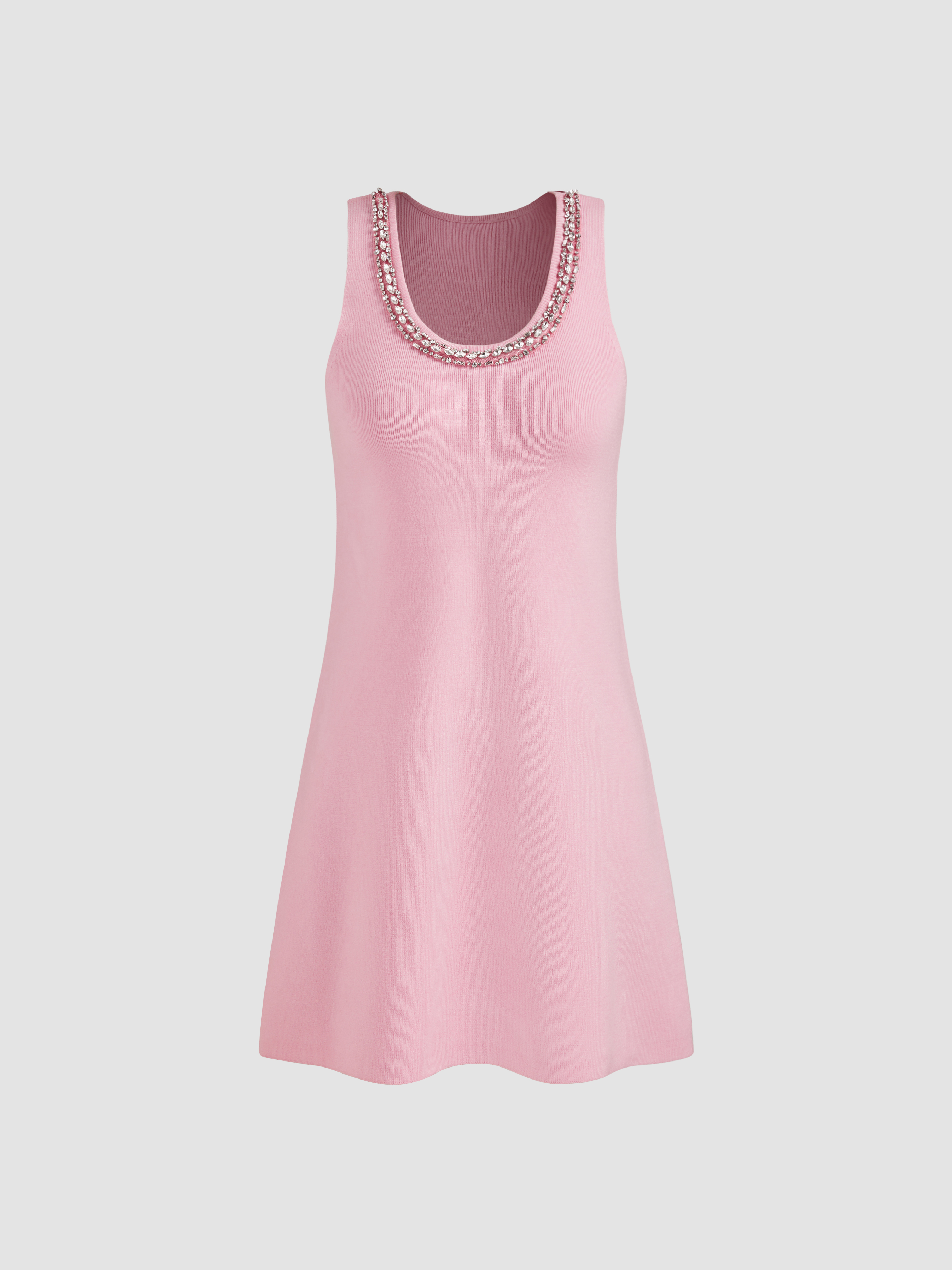 【新品未使用】San Rocco Tweed Knit Dress pink S 新品未使用】San Rocco Tweed Knit Dress pink S
