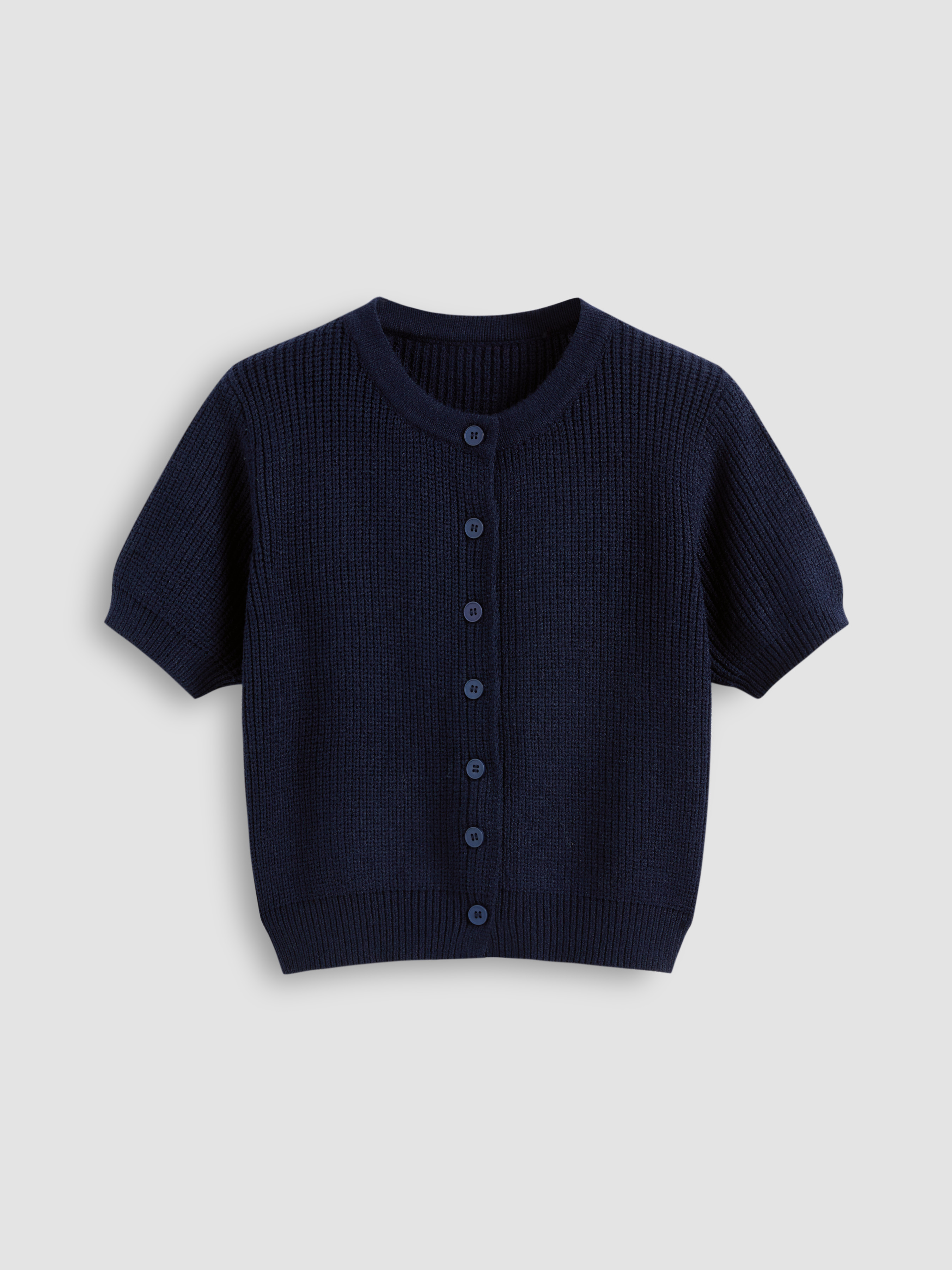 【DISCERNMENT】Round Simple Loose Button Cardigan 1721024318000-QWNaWW.jpg