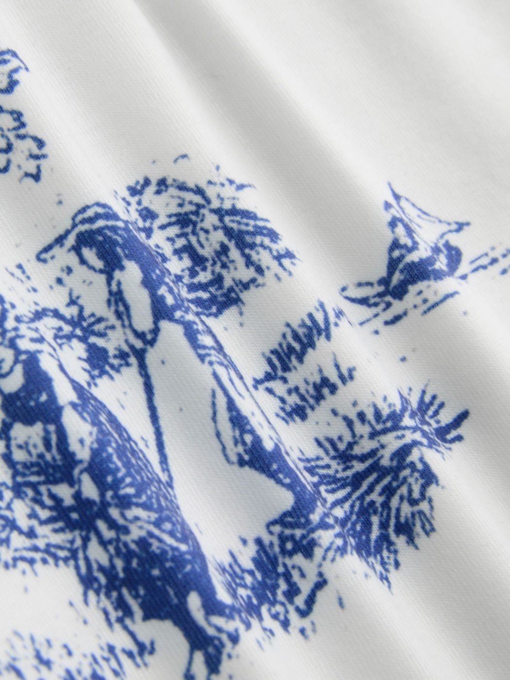 Toile de Jouy Quadratischer Ausschnitt Schleifen Crop Top