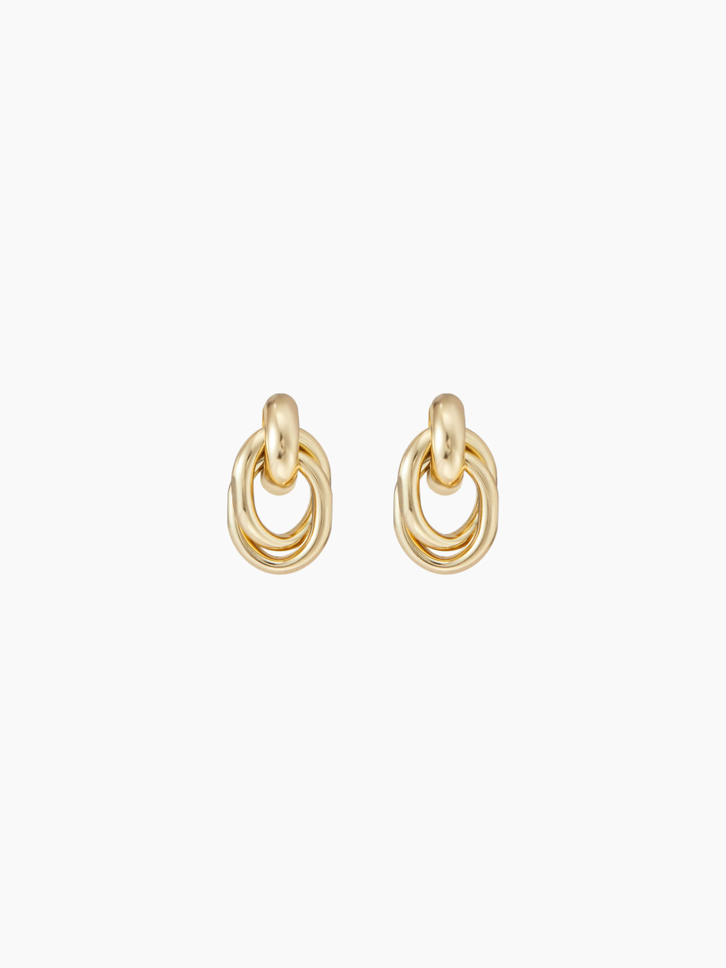 CHAIN LINK HOOP EARRINGS