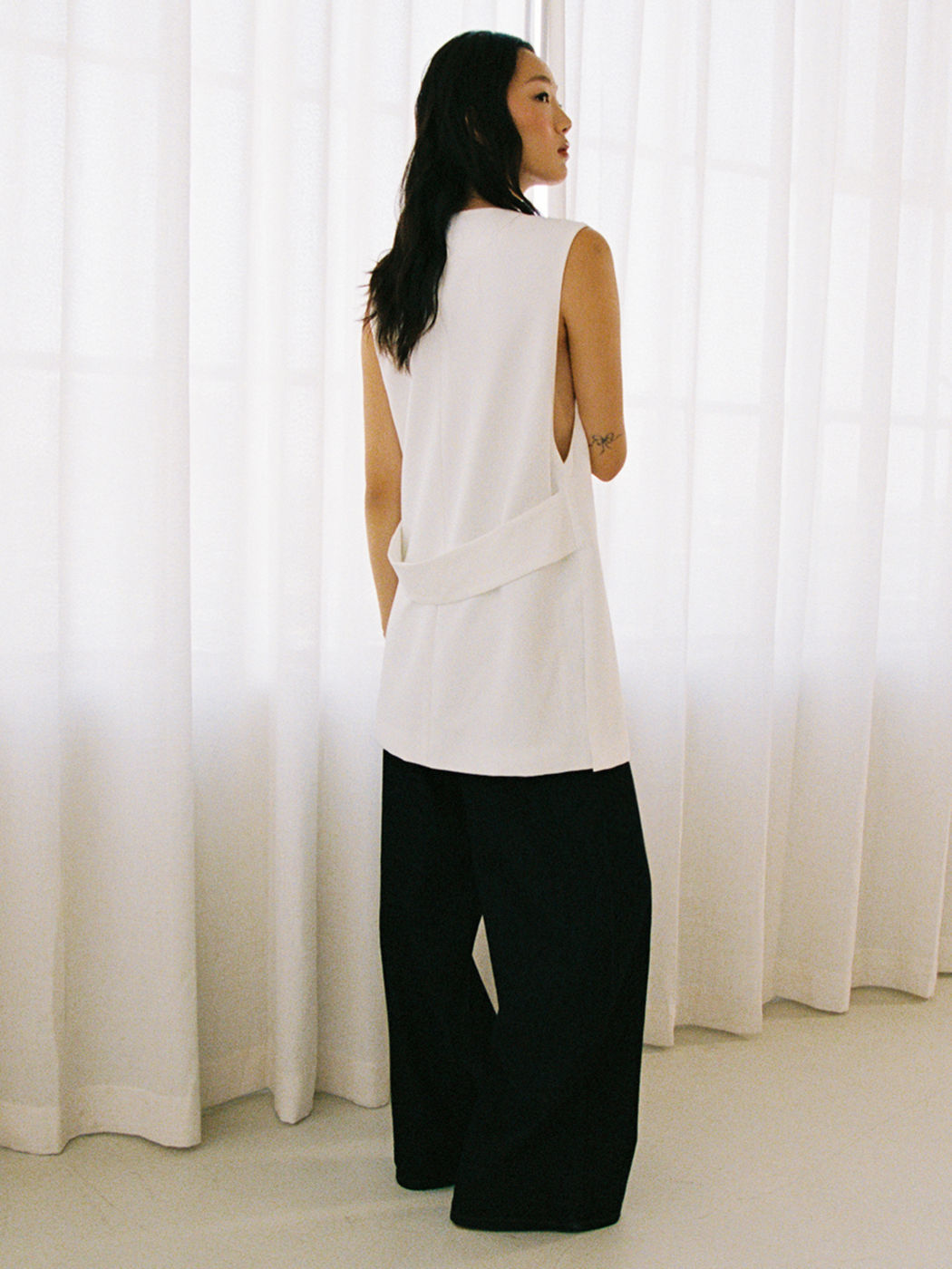V-Ausschnitt Blazer Weste