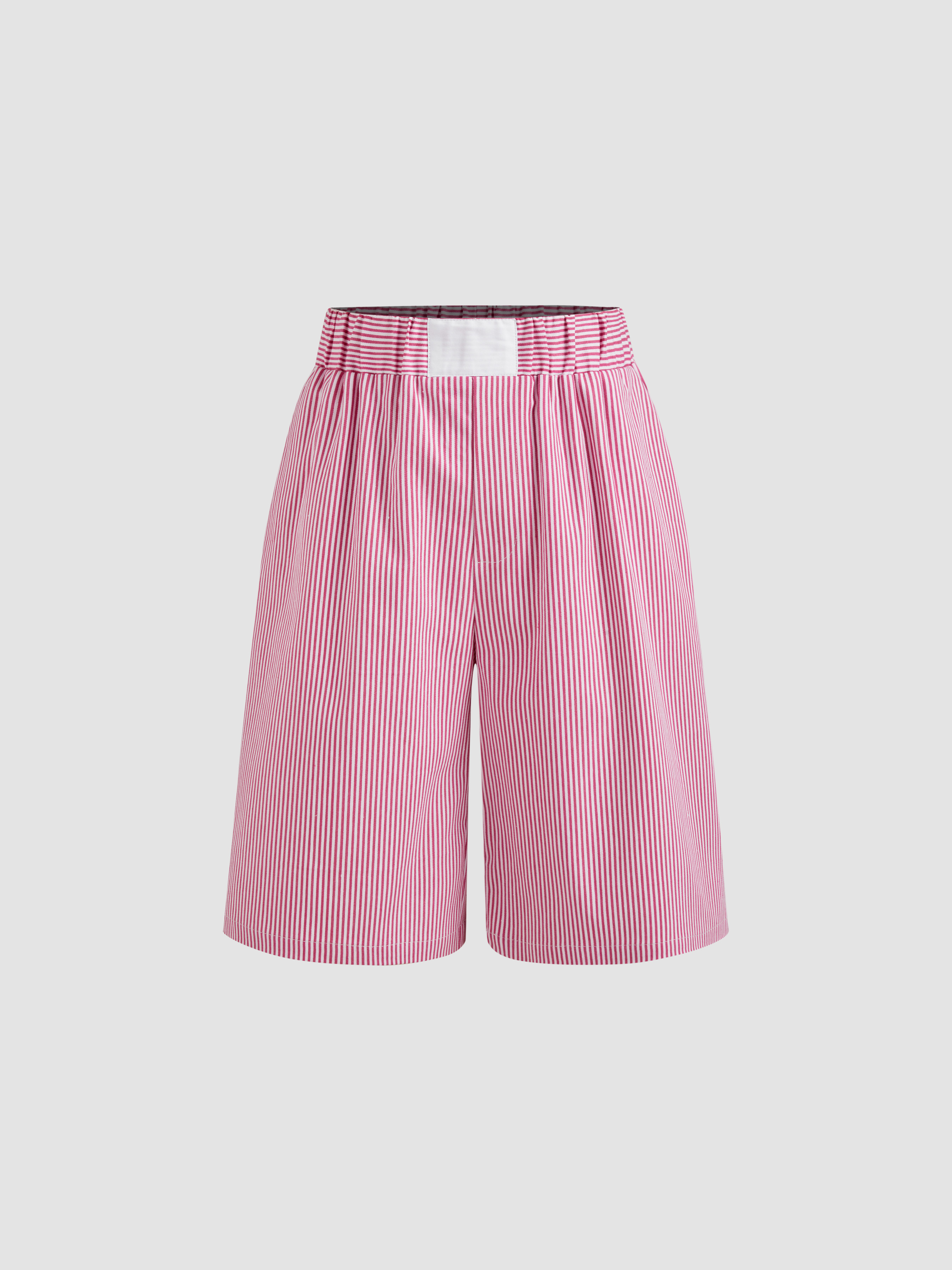 【BAON】[unisex] Mizuki Carpender Banding Bermuda Cotton PT Ex Brand Mens Shorts Oxford Cotton Linen Blend Chino Half