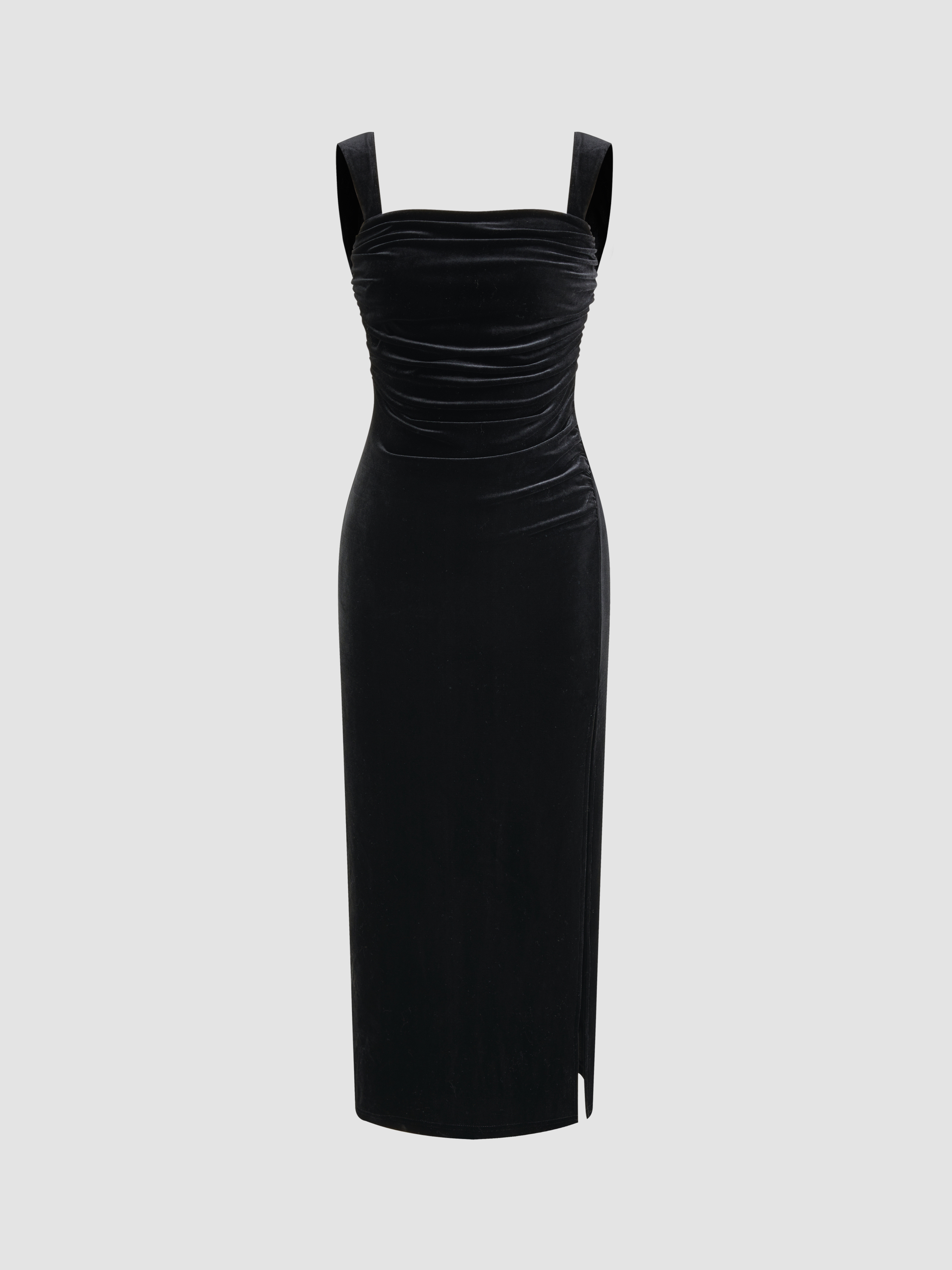 ANDRÉSD アンドレスドcurved square velour dress curved square velour dress | ANDRESD