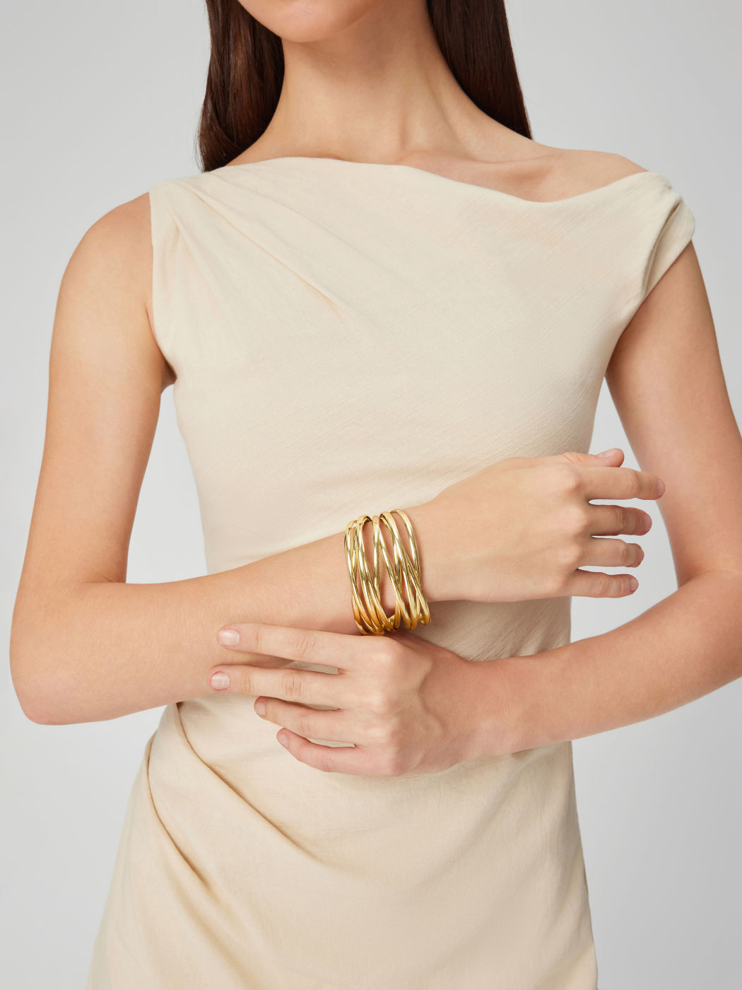 LAYERED CROSSOVER BRACELET