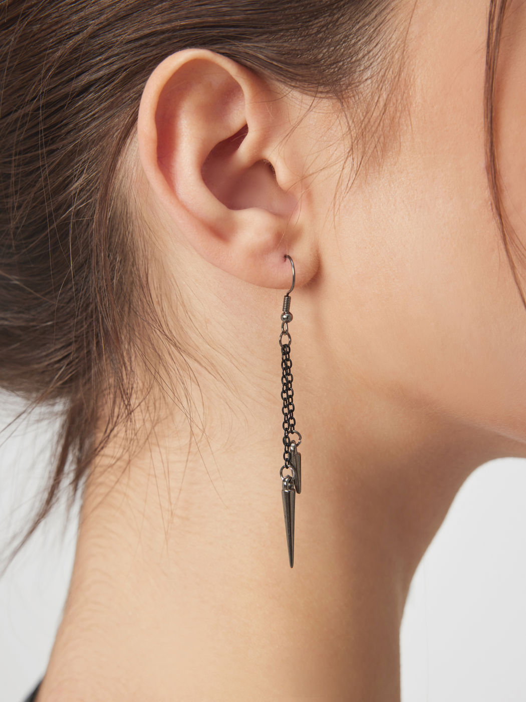 Conical Decor Hoop Earrings