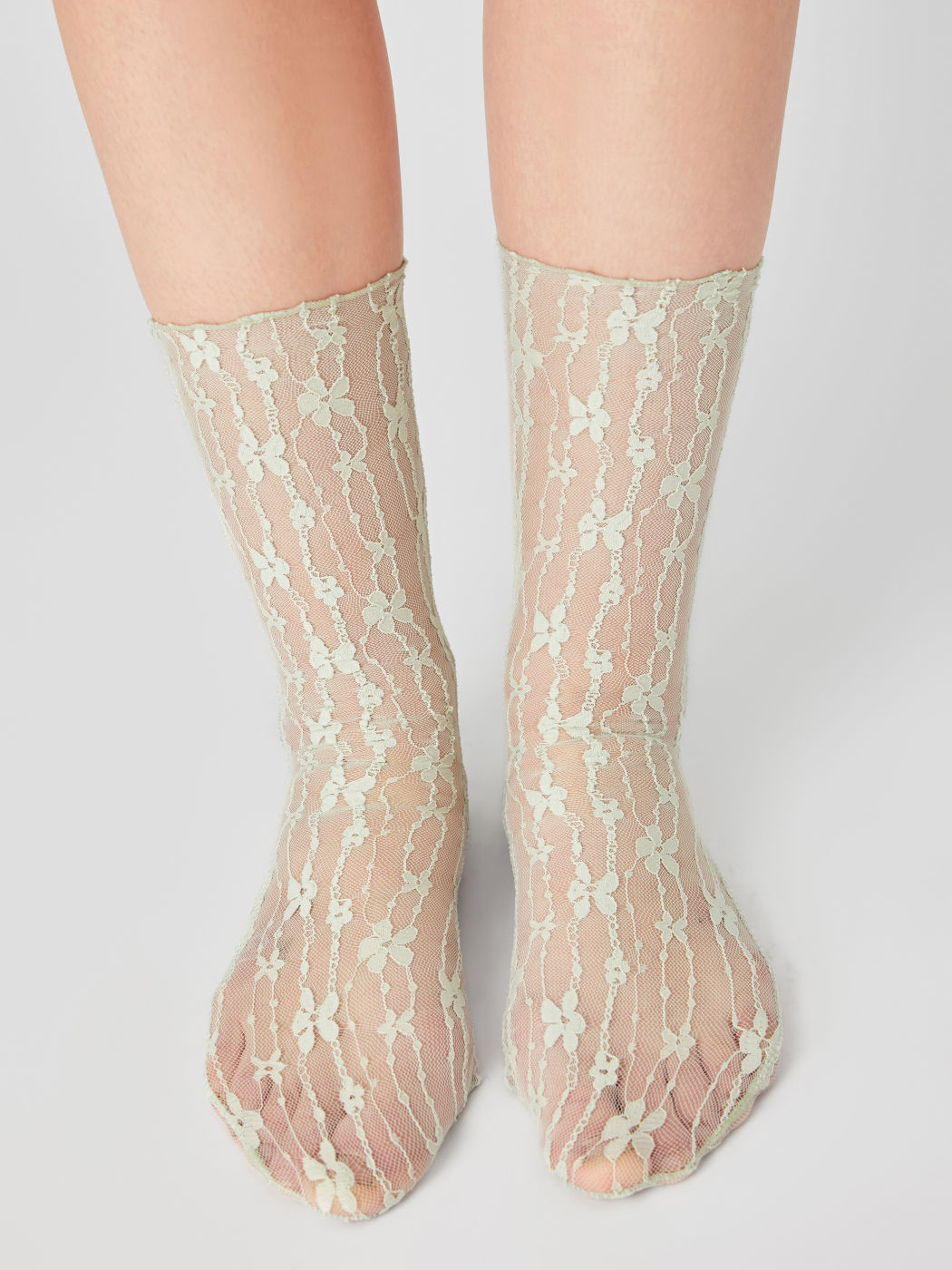 FLORAL CREW SOCKS