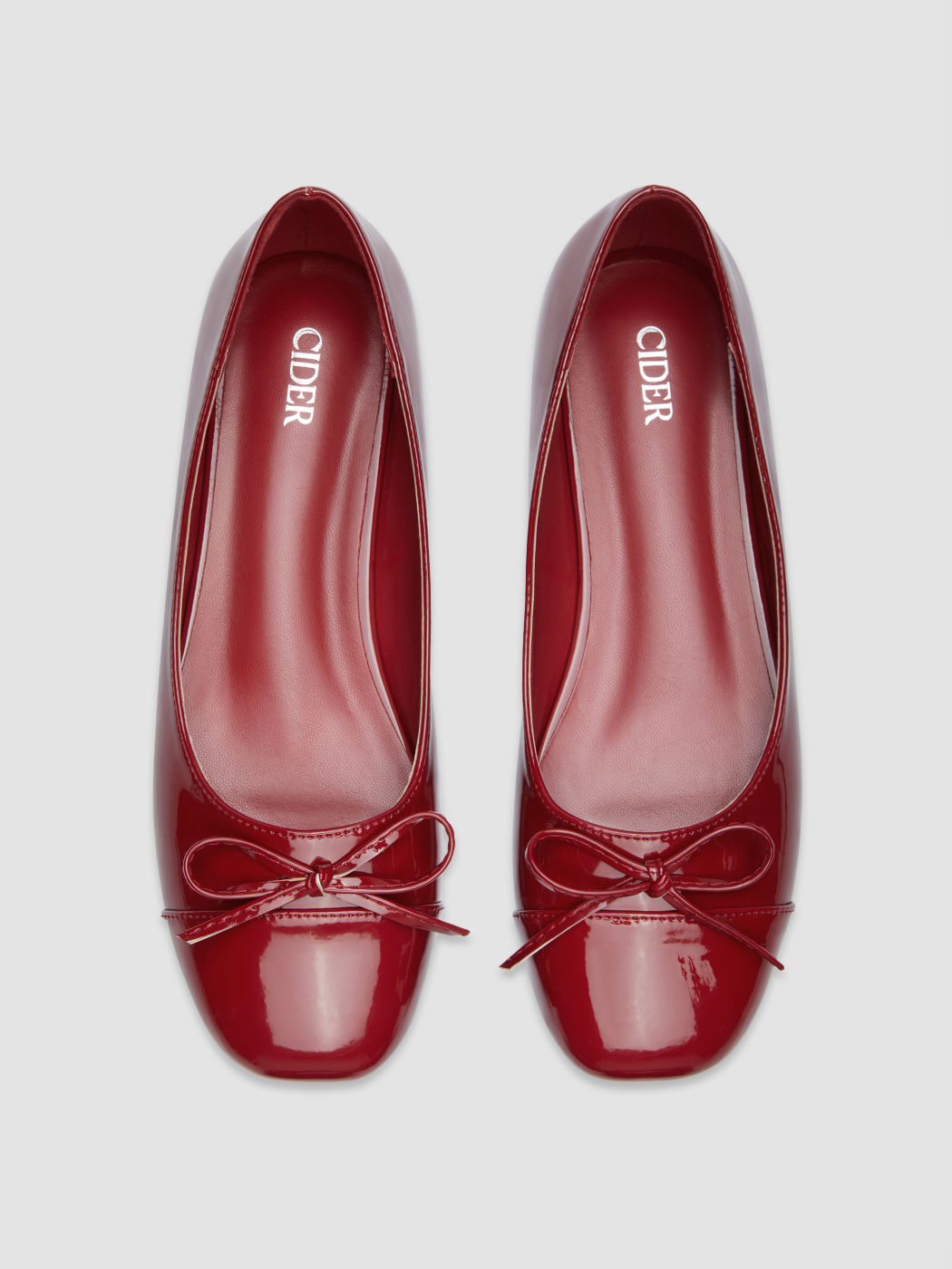 Schleife & Kunstlederbesatz Mary Jane Flats