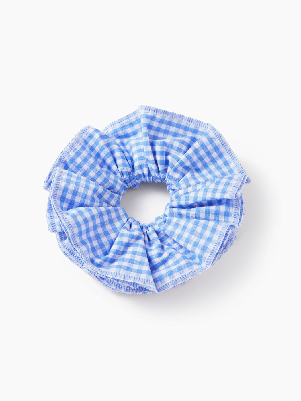 SCRUNCHIE DE CUADROS MULTICAPA