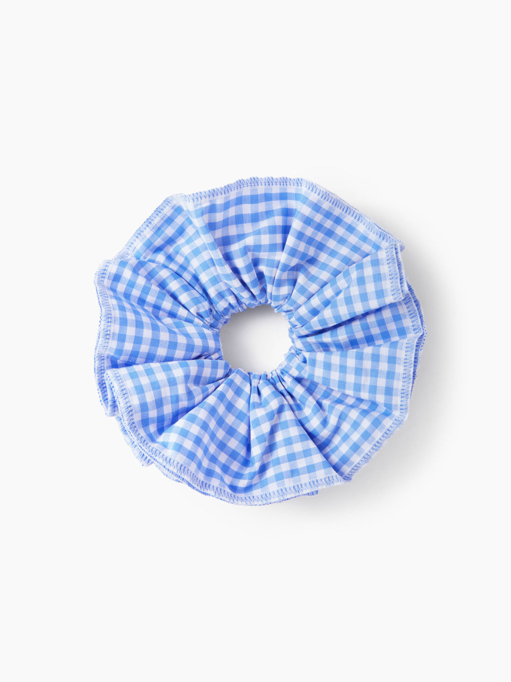 SCRUNCHIE DE CUADROS MULTICAPA