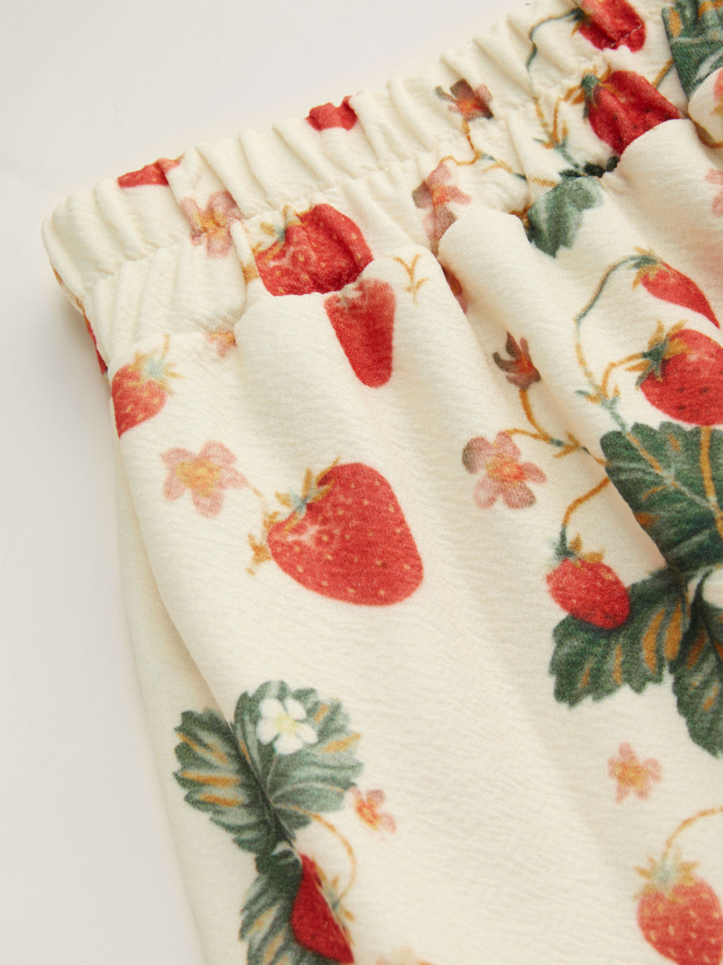 Mid Rise Strawberry Tiered Maxi Skirt