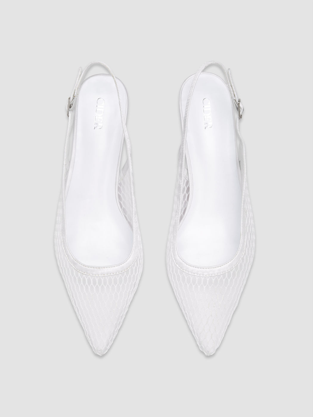 MESH SLINGBACK HEELS