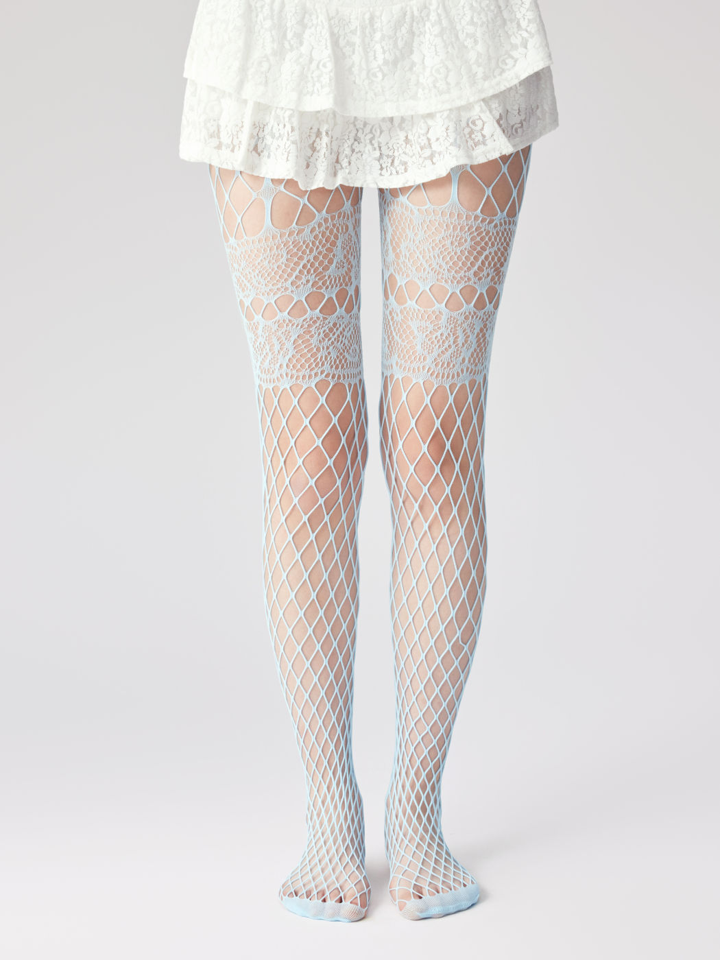 FLORAL FISHNET TIGHTS