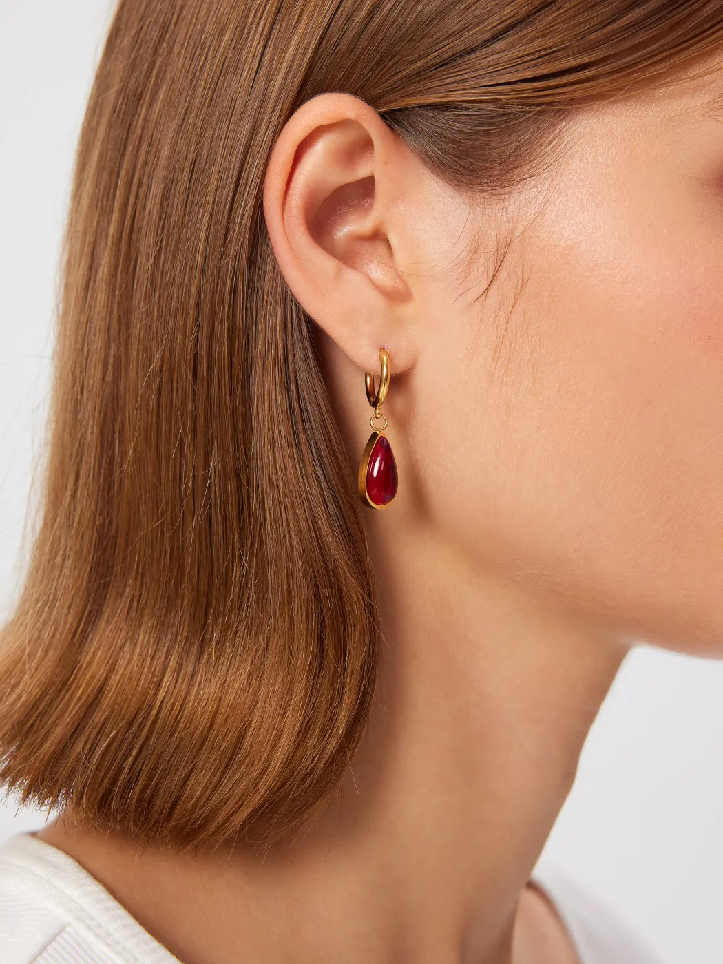 BIRTHSTONE WATER DROP EARRINGS