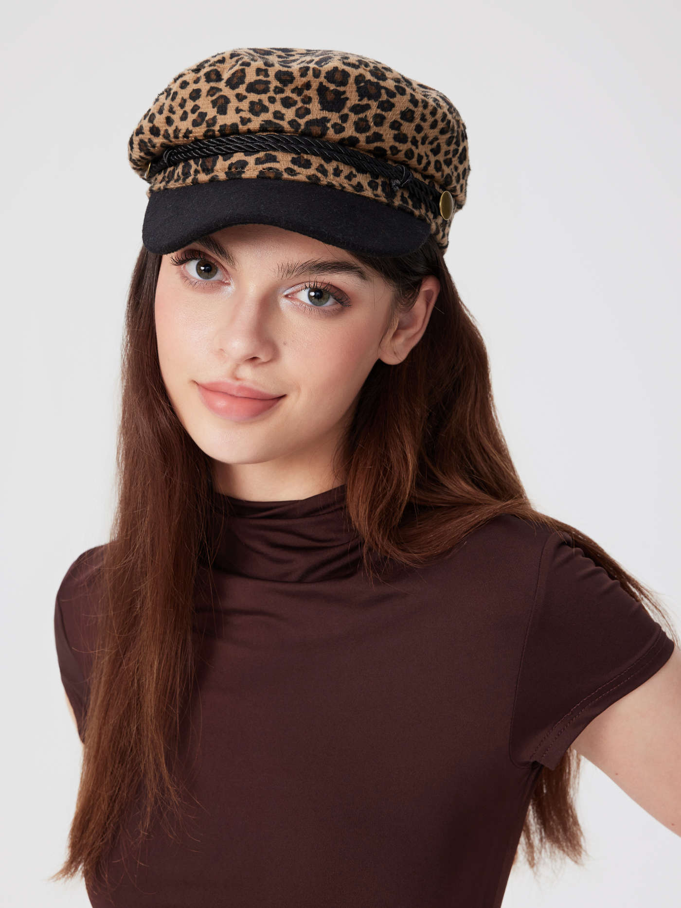 LEOPARD PRINT BERET