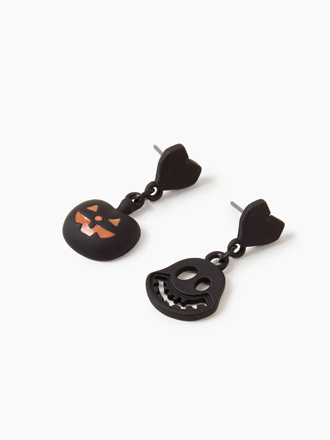 PUMPKIN & HEART DROP EARRINGS