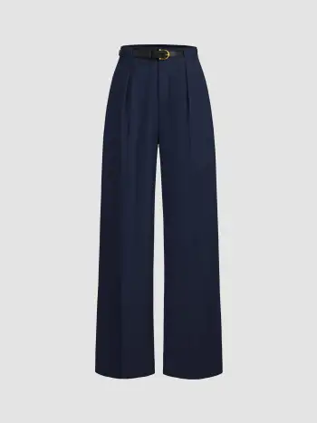 Linen-blend Asymmetrical Neck Two Tone Ruched Top