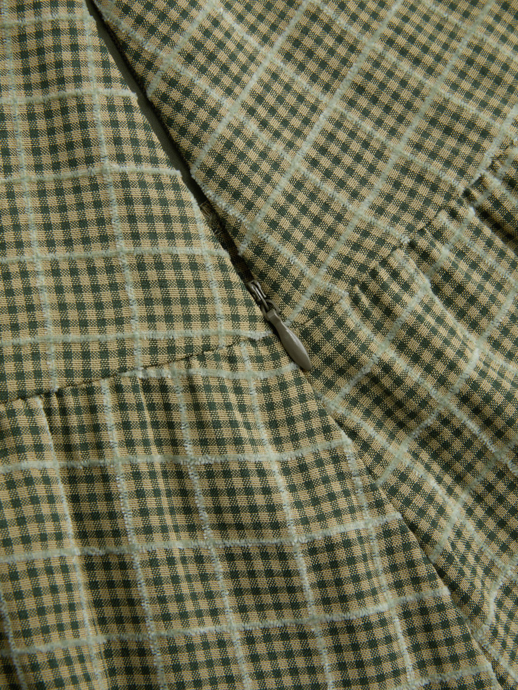 Maxi gonna a balze in pizzo check a vita alta