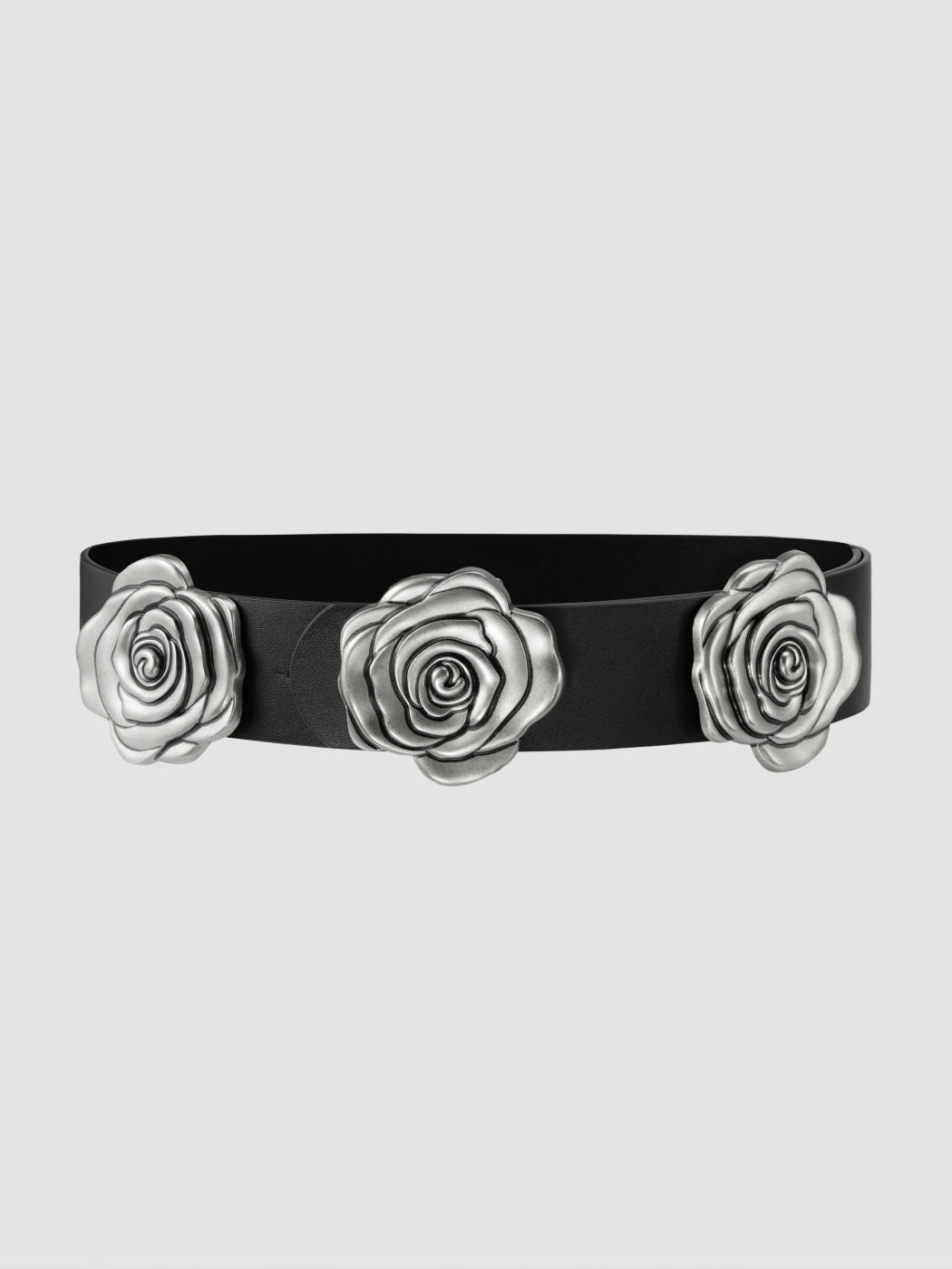 TRIPLE METAL ROSE WAIST BELT