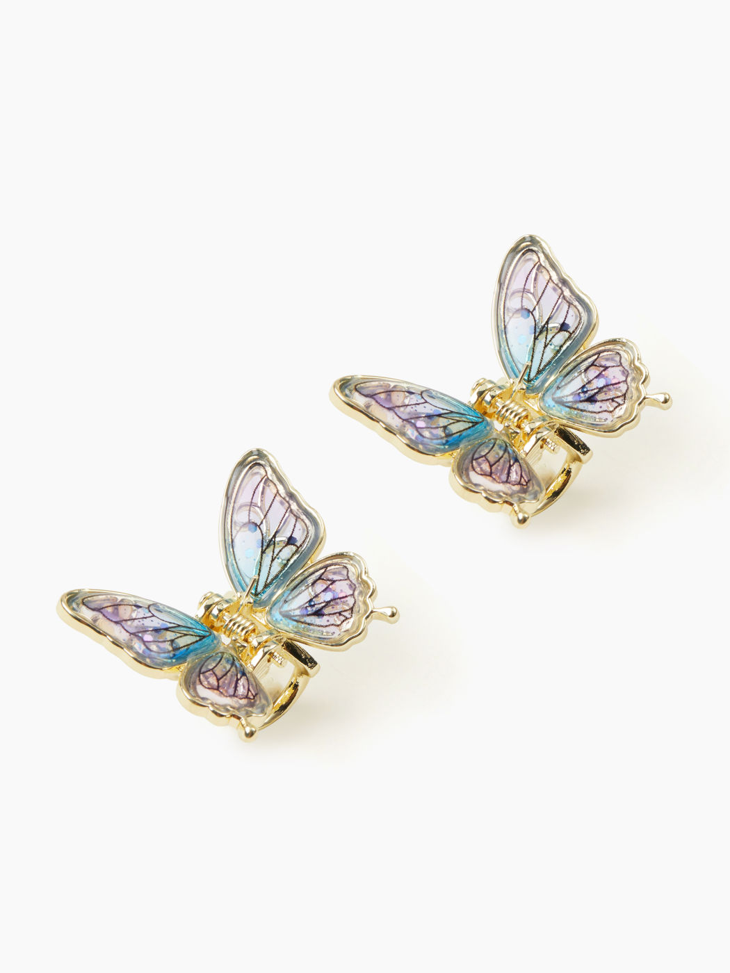 2PCS BUTTERFLY HAIR CLAWS